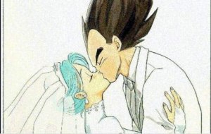 vegeta bulma kiss 2
