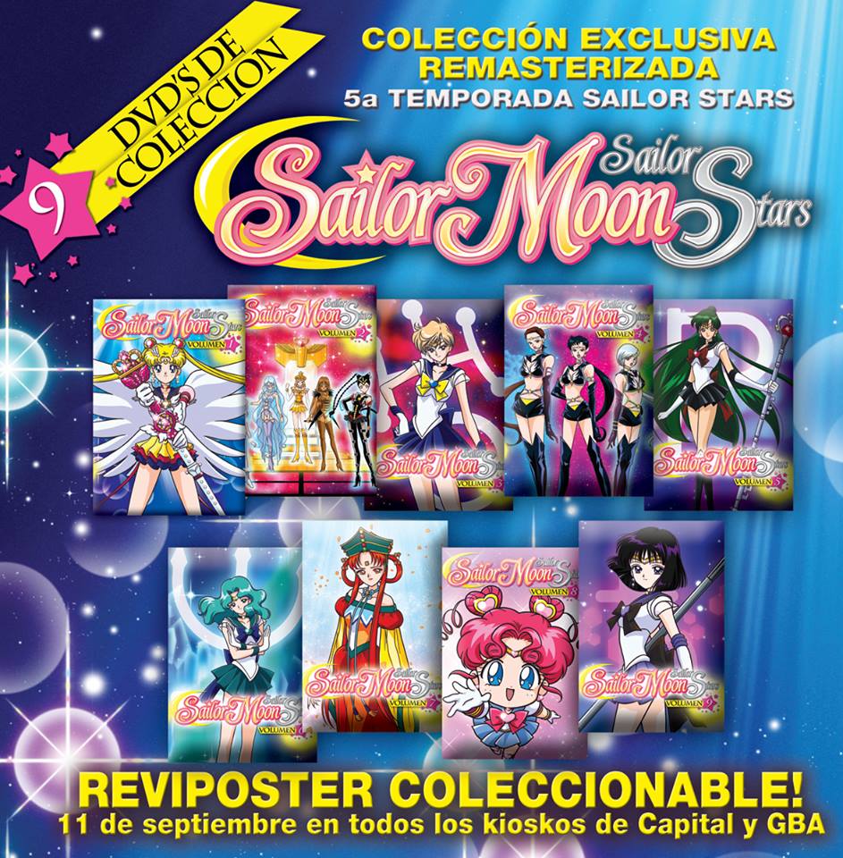 Sailor Moon Stars DVD en Chile