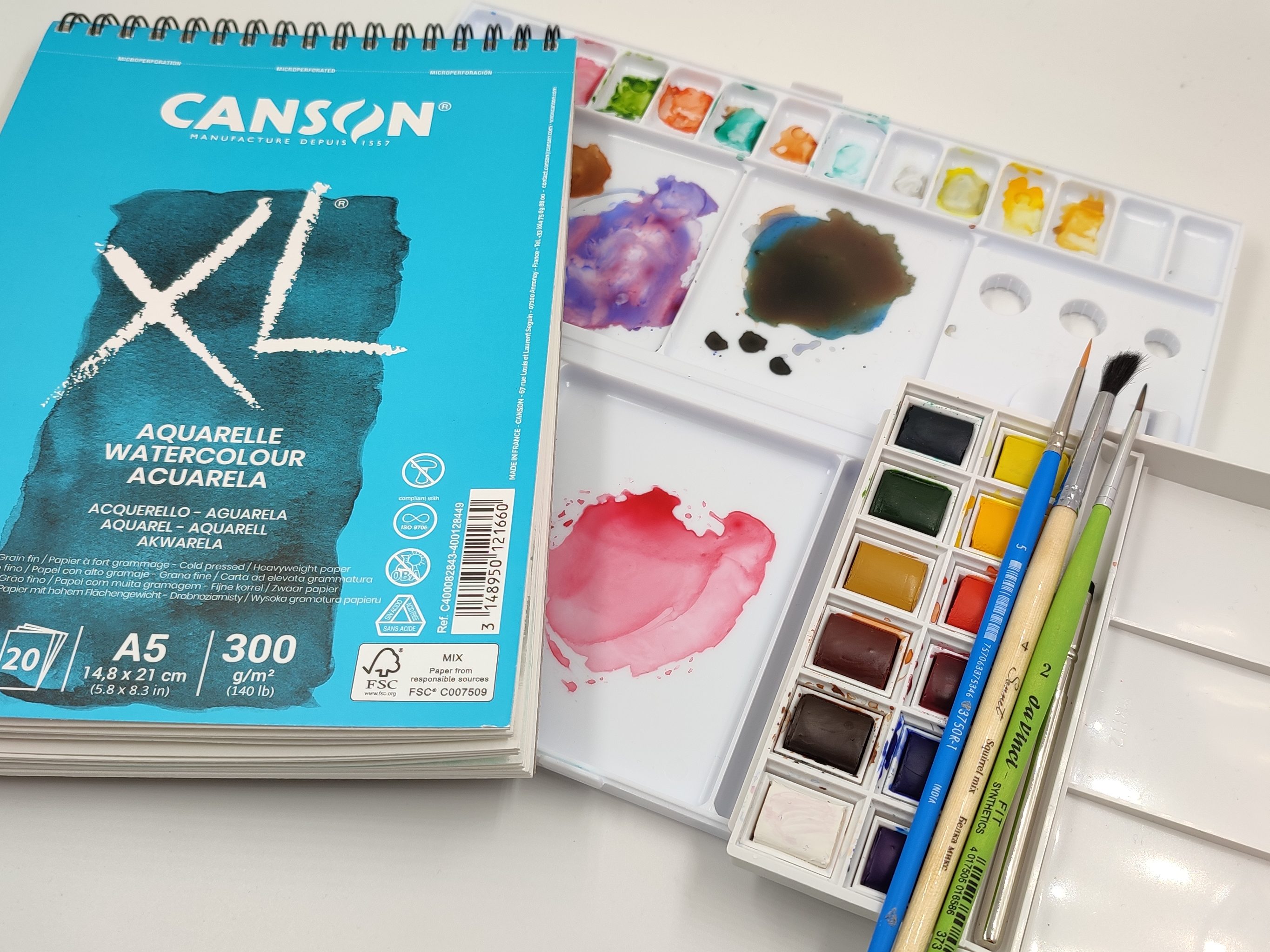 Probando acuarelas 🖌🎨