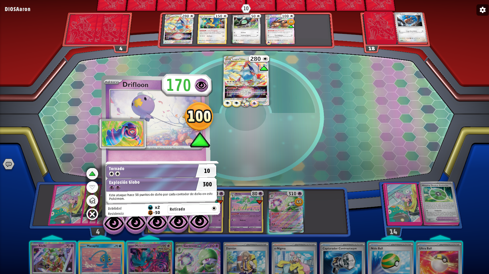 Probando mazo Gardevoir Ex & Drifloon en Pokemon TCG